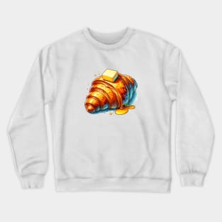 Croissant Butter Art Kawaii Sweet French Bread Dough Crewneck Sweatshirt